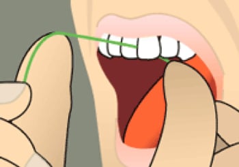 Flossing Step #3